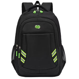 Sleek Black Travel Laptop <b>Backpack</b> <b>Water</b> <b>Resistant</b> Multi Compartment Business Rucksack Reflective Accents - Product Image 1