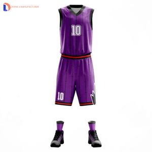 Uniforme de basket-ball uni derniers uniformes de basket-ball réversibles tenue uniforme de basket-ball 2023 - Product Image 4
