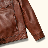 Veste en cuir de mouton vintage pour homme, style western, imperméable, veste de motard, logo personnalisable sur le devant, couleurs personnalisables, logo sur le dessus