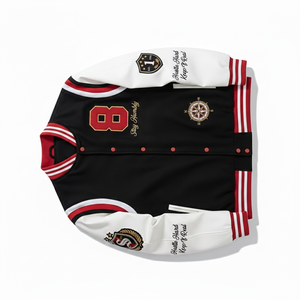 Chaqueta de Béisbol Americana Bordada con Toalla, Talla Grande, Estilo Holgado, Marca de Moda 2025 para Hombre - Product Image 4