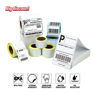 Etiquetas Adhesivas Continuas 2X10, 3*6 Pulgadas, Coloridas, 3X2, 8X2, Impermeables, Rollo de Etiquetas Térmicas 4X2, 3X3 - Product Image 3