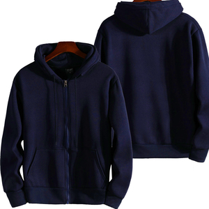 Sweat-shirt à capuche gris pour homme, coupe classique, couleur unie, molleton de coton, décontracté, avec poche, anti-boulochage, 320g, logo frontal, hiver - Product Image 5