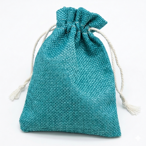Natural Jute <b>Drawstring</b> Pouch <b>Bag</b> Reusable Gift Packaging Sack with Custom Logo Printing for Wedding and Retail Use - Product Image 5