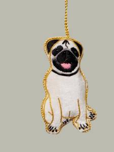 ของตกแต่งแขวนรูปปั๊กหรูหราแบบซารี |   งานฝีมือลูกปัดและงานปักตกแต่งผนัง - Product Image 1