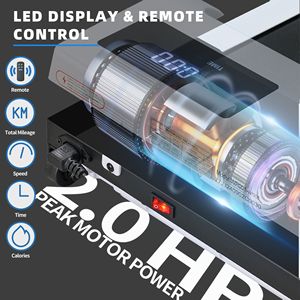 Tapis Roulant Silenzioso per Casa e Ufficio con Motore Brushless da 2.0 HP, Modalità Conto alla Rovescia, Ampia Area di Corsa, Capacità di Carico 100 kg - Product Image 4