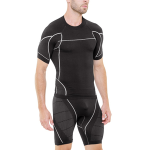 Men's Custom <b>Compression</b> Gym Fitness Wear Men's <b>Short</b> Sleeve <b>Compression</b> T-Shirts With <b>Shorts</b> Gym Fitness Sets Custom logo Oem - Product Image 2