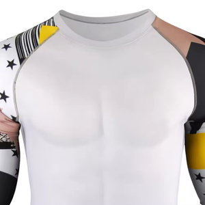 2026 Rashguard de compression personnalisé pour homme, à manches longues, imprimé par sublimation, en Spandex Polyester 240g, Vente en gros - Product Image 3