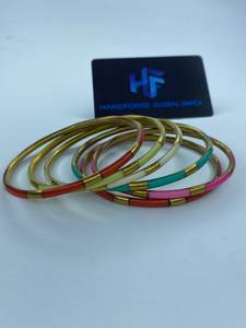 Wholesale Handmade <b>Resin</b> Brass Bangles Supplier & Exporter-Handforge Global Impex Ethnic Women's Party Jewelry - Product Image 6