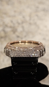 Offre Spéciale – Lunette de montre en moissanite VVS dorée, boîtier argenté, style Hip Hop, testée au diamant, accessoire de montre de luxe personnalisé - Product Image 6