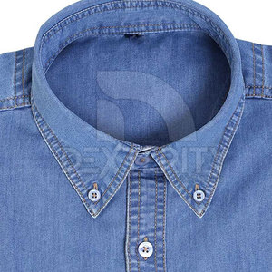 Camisas de Mezclilla Casuales para Hombre con Logotipo Personalizado, de Alta Calidad y Bajo Precio, Tallas Grandes, Transpirables, 100% Algodón, para Invierno - Product Image 6