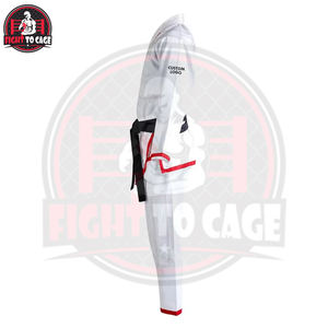 Kimono de Judo Unisex para Adultos, 100% Algodón, Transpirable, Ligero, Elástico, Ropa de Artes Marciales con Corte Automatizado y Logotipo Frontal - Product Image 3