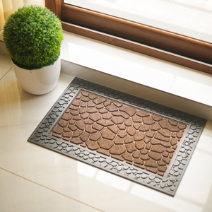 พรมเช็ดเท้าหน้าประตู TerraStone โพลีโพรพิลีน ลายกรวด พร้อมกรอบยาง - Product Image 2