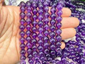 Cuentas de Amatista Natural, Corte Brillante, 4mm-10mm, Color Púrpura, Hechas a Mano, Gemas de Alta Calidad, Valoración de Terceros, Brandy FF - Product Image 2