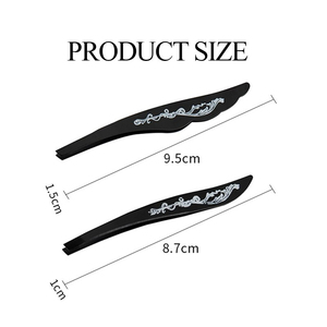 Pince à épiler professionnelle noire en acier inoxydable pour sourcils, outil de beauté et de maquillage pour femmes, 1 pièce - Product Image 5