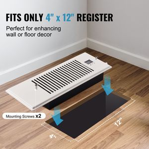 Ventilatore Silenzioso per Bocchette di Ventilazione con Termostato e Telecomando, Adatto per Bocchette da 4FT X 12FT - Product Image 6