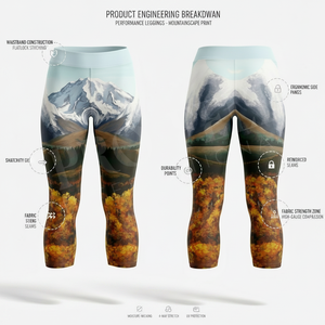 Leggings de Yoga de Compresión de Poliéster y Spandex con Diseño Impreso Personalizado, Cintura Alta, Elásticos en 4 Direcciones, que Absorben la Humedad, Pantalones de Entrenamiento - Product Image 2