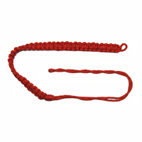 Cordon de sangle en nylon réglementaire avec sifflet et crochet métallique, couleurs personnalisées, cordon d'épaule en soie et viscose pour uniformes de cérémonie et de défilé
