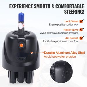 Sistema di sterzo idraulico marino a 4 tempi da 150 CV con cilindro di bloccaggio a due vie e pompa timone - Product Image 3