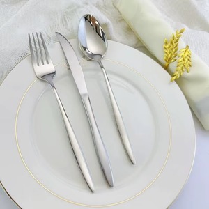 Juego de Cubiertos de Plata Pulida Brillante de Alta Calidad, Estilo Francés, Elegante, 9 Piezas, Precio al por Mayor - Product Image 4
