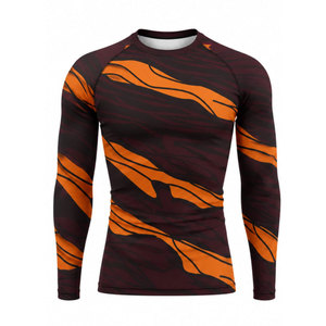 Camiseta de Compresión de Manga Larga con Cintura Elástica, Transpirable, Sublimada con Diseño Personalizado de Alta Calidad para Hombre, Cómoda, Venta al Por Mayor - Product Image 2