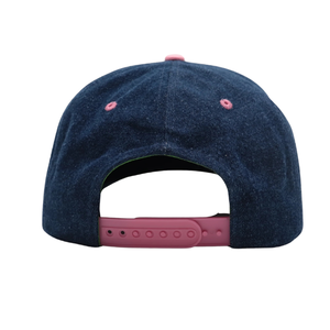 AKA Dark Denim Letters Snapback <b>Hat</b> <b>Navy</b> Blue Embroidered Adjustable Baseball Cap Unisex Sporty Casual Fashion Common - Product Image 5