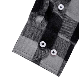 Bulk Custom Men Flannel Shirt Pearl Snap Button Plaid Shirt Custom Men Flannel Shirt Slim Fit Cotton <b>Checkered</b> <b>Top</b> Wholesale - Product Image 3
