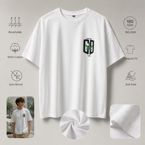 T-shirt pour homme, style graphique, col rond, coupe classique, 100% jersey |   Coton 180g Respirant Anti-rétrécissement Manches Courtes Imprimé Décontracté - Product Image 4