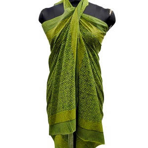 Paréo Sarong 100% Coton Imprimé Floral à la Main, Grande Écharpe de Plage, Cache-Maillot de Bain, Doux, Tendance Femme, Vente en Gros - Product Image 2