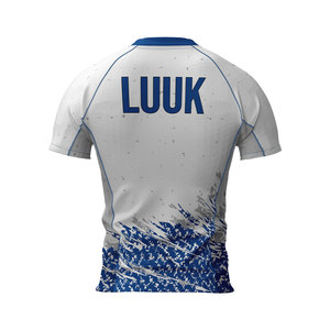 Custom Printed Front Logo Breathable Anti Bacterial Regular Fit Gym Training Jersey Quick Dry Short Sleeve 100% <b>Polyester</b> <b>Shirt</b> - Product Image 3