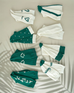 Korea <b>Fashion</b> Women Green Crew <b>Socks</b> Made of Combed Cotton - Product Image 6