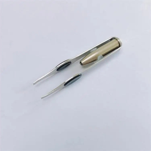 Juego de 3 pinzas de acero inoxidable de doble filo, inclinadas y puntiagudas para cejas, pinzas de doble cabeza de alta calidad para cejas - Product Image 2