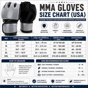 ถุงมือฝึกซ้อม MMA แบบครึ่งนิ้ว ราคาถูกที่สุด สำหรับเทควันโด รุ่นใหม่ล่าสุด อุปกรณ์ศิลปะการต่อสู้ ถุงมือและนวม - Product Image 6