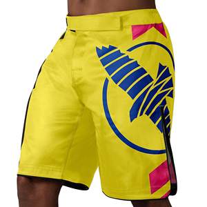 Pantalones Cortos de Lucha para Hombre, para Entrenamiento de Artes Marciales, Cintura Elástica con Cordón, Ligeros, de Secado Rápido, para Gimnasio, Top para Hombre, Artes Marciales, MMA - Product Image 1