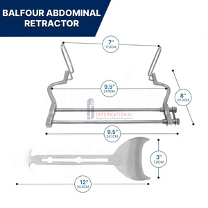 Kit Quirúrgico de Retractores Abdominales Balfour de Alta Calidad, Más Vendido, 3 Piezas, Hojas Fenestradas de 4', 7' y 10', Separador Profundo, UCI - Product Image 3
