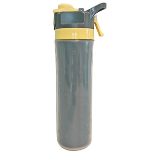Bouteille d'eau de sport de refroidissement à double paroi écologique de 650ml avec poignée à boire directe à bouton-poussoir pour une utilisation en extérieur - Product Image 4