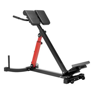 Panca Iperestensione Regolabile 350 Libbre, Sedia Romana Multifunzione per Glutei e Hamstring, Attrezzatura per Esercizi con Imballaggio Personalizzato in Legno - Product Image 1