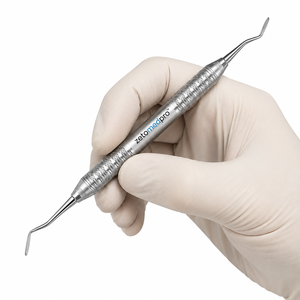 เครื่องมือวางเชือกเยื่อหุ้มฟัน Dental CSI 1 Gingival Cord Packer ทำจากสแตนเลส มีแบบฟันเลื่อยและแบบไม่มีฟันเลื่อย  OEM Zetomed Pro - Product Image 3