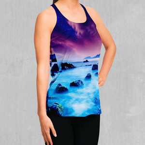 Custom Made Women's Polyester Tank Top Breathable <b>Singlet</b> with Customizable Colors Sublimation Printing for <b>Running</b> OEM Size - Product Image 4