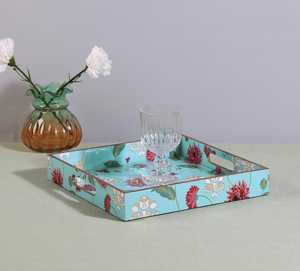 Bandeja de Servir Multifuncional Moderna de MDF, con Patrón Decorativo Impreso, Duradera, Ligera, Apta para Lavavajillas, Fácil de Limpiar, para Cocina y Hogar - Product Image 6