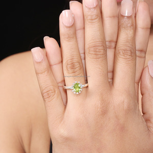 พรีเมี่ยมที่เรียบง่ายการออกแบบล่าสุดพลอยแท้925แหวนเงินสำหรับผู้หญิงของขวัญหมั้นเครื่องประดับสวมใส่ทุกวันจำนวนมาก - Product Image 6