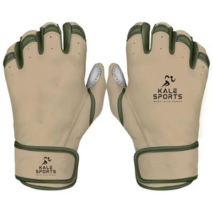 Guantes de Bateo de Béisbol de Alta Calidad, Diseño Personalizado de Cuero, Cierre de Velcro, Uso Profesional, Unisex - Product Image 5