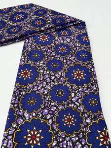 Tela africana de primera calidad con estampado de cera de Senegal, 100% algodón, para costura de moda, textil de cera holandesa - Product Image 5