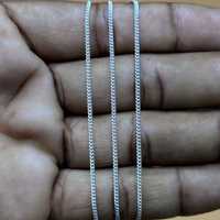 Collier de chaîne de conception de gourmette en argent sterling 925 16,18, longueur de 20,22 pouces disponible 925 chaîne délicate estampillée à la main