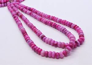 Amazing AAA Pink Shaded <b>Opal</b> Smooth Rondelle Shape Beads 6-7 MM Raspberry Pink <b>Opal</b> Plain Gemstone Beads Pink <b>Opal</b> Rondelle Bead - Product Image 6