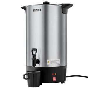 Commercial 100 Cup 15L Stainless Steel Coffee <b>Urn</b> Dispenser Quick-Brewing Dripless Faucet <b>Large</b> Capacity Hot Beverage Machine - Product Image 1