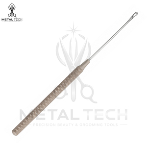 Factory Supply Hair Extension <b>Threader</b> Tool Steel Wire Loop Pulling <b>Needle</b> Set Textured Handle For Salon Extension Supplies - Product Image 3