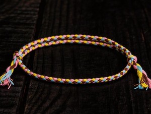 Boho Handmade Braided <b>Bracelet</b>, Minimal Multicolor Woven <b>Rope</b> Wristband - Product Image 3