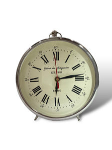 Horloge murale vintage en aluminium – Finition antique, décorative, style ancien, décoration de luxe pour la maison et le bureau - Product Image 3