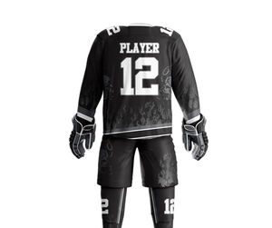 Uniformes de hockey sur glace pour hommes de haute qualité, confortables et respirants avec un design unique, vente chaude à prix avantageux - Product Image 2