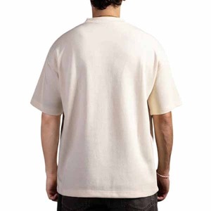 เสื้อยืดคอกลมแขนสั้นผู้ชาย สีขาว ทรงปกติ ผ้าเจอร์ซีย์คอตตอน 100% สีพื้นลำลอง พิมพ์โลโก้ด้านหน้า ระบายอากาศได้ดี ไซส์ใหญ่ - Product Image 2
